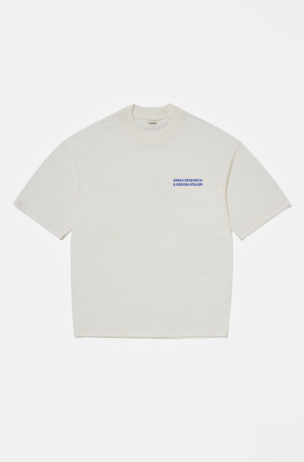 Camiseta Clássica Design & Search Crua e Azul