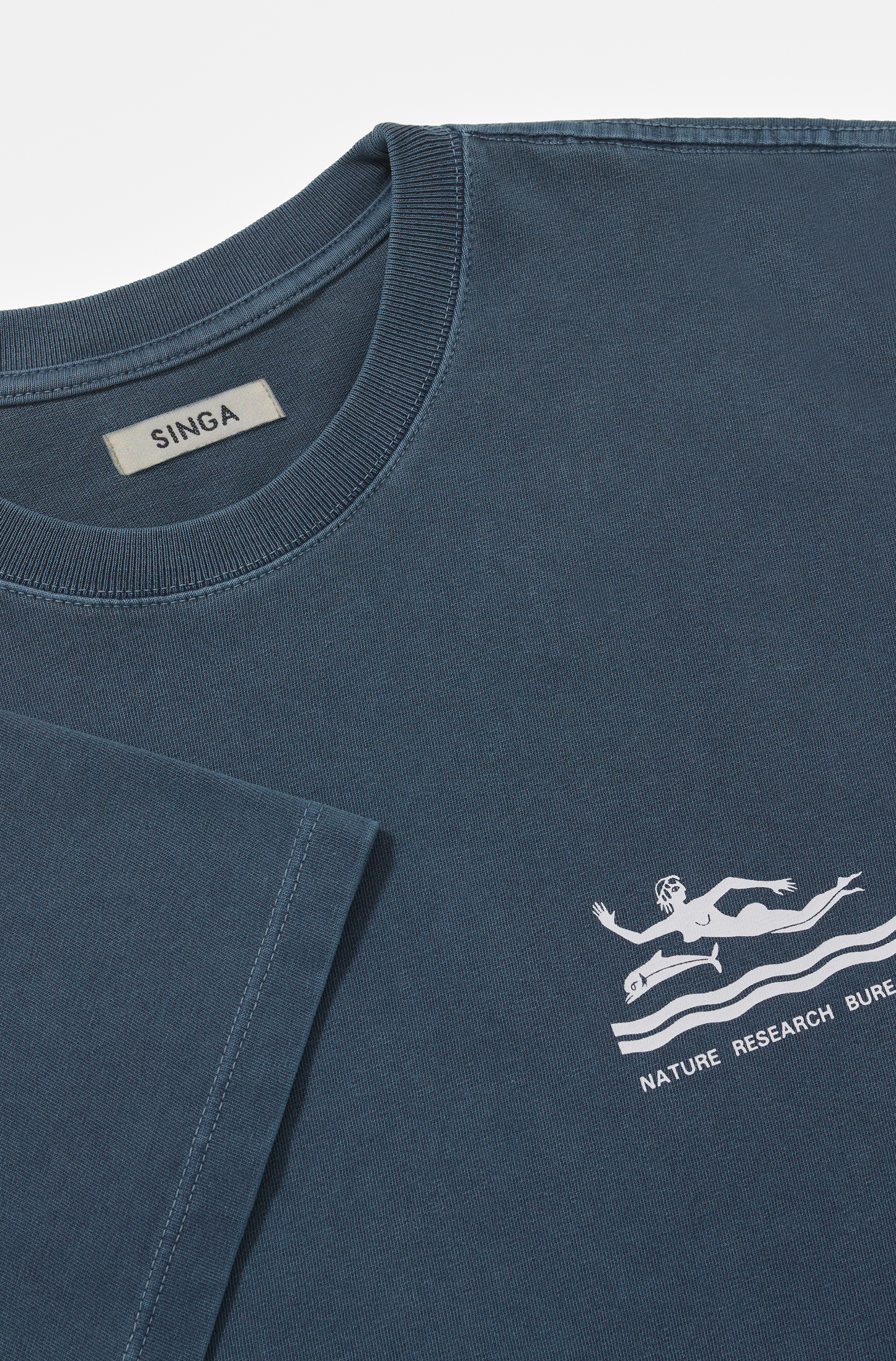Camiseta Boxy Regular Cousteau Indigo