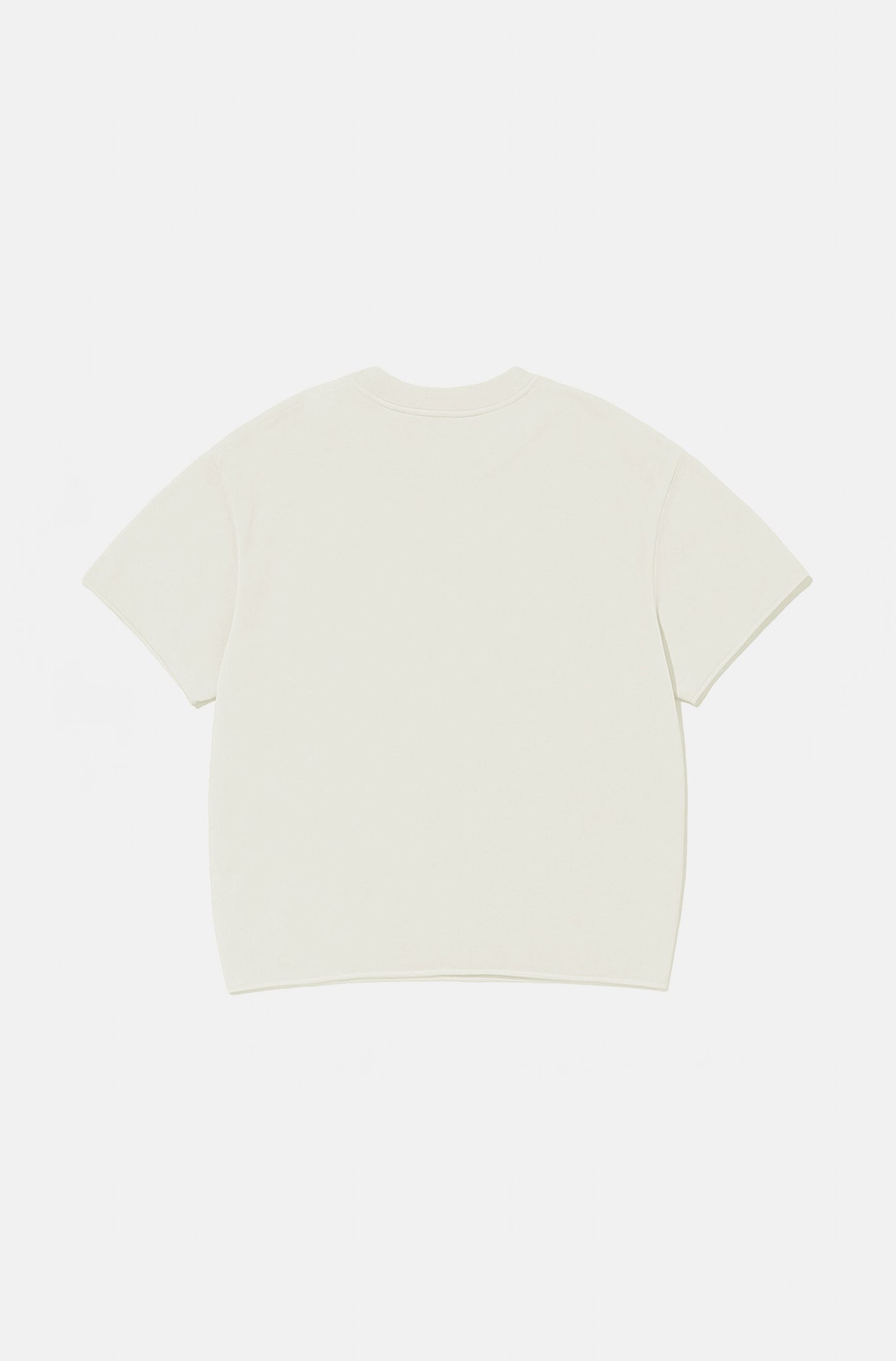 Camiseta Boxy Regular Off-White Corte a Fio