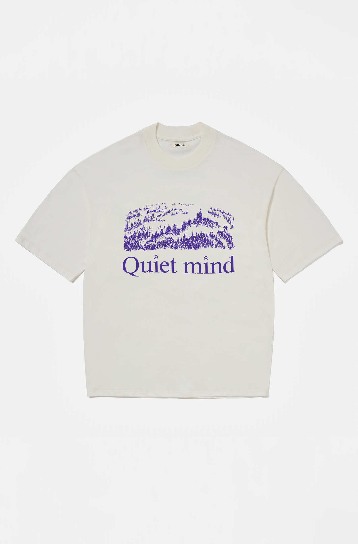 Camiseta Clássica Quiet Mind Crua