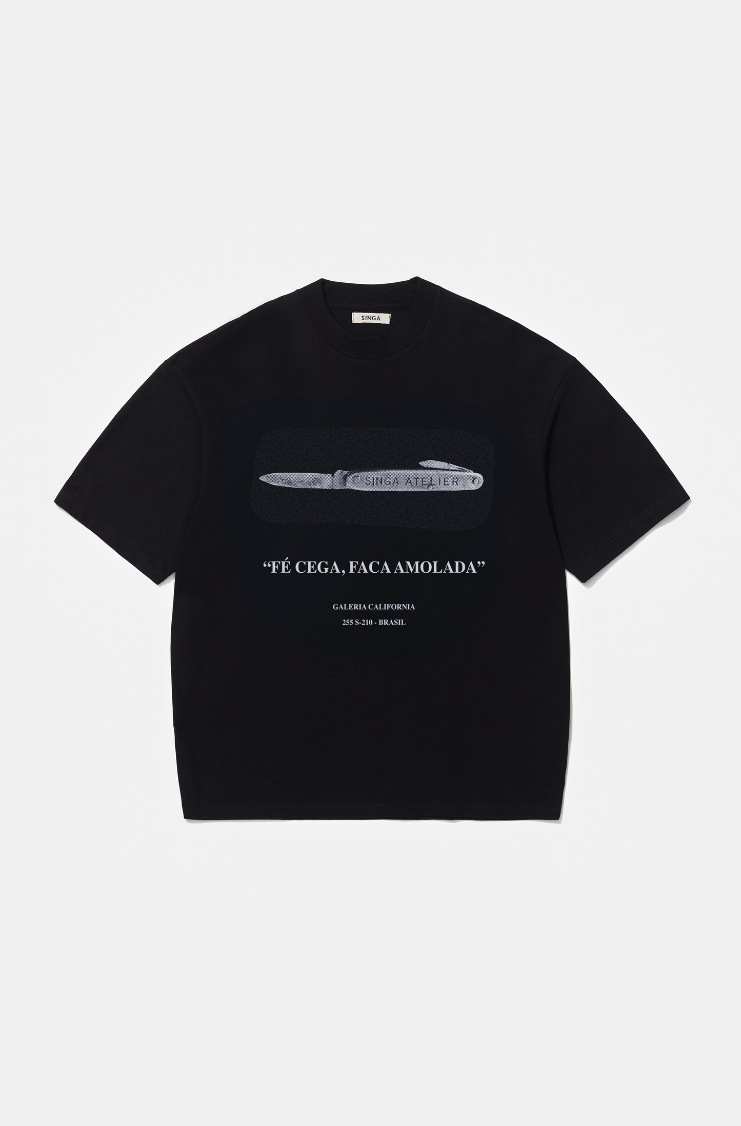 Camiseta Clássica Faca Amolada Preta