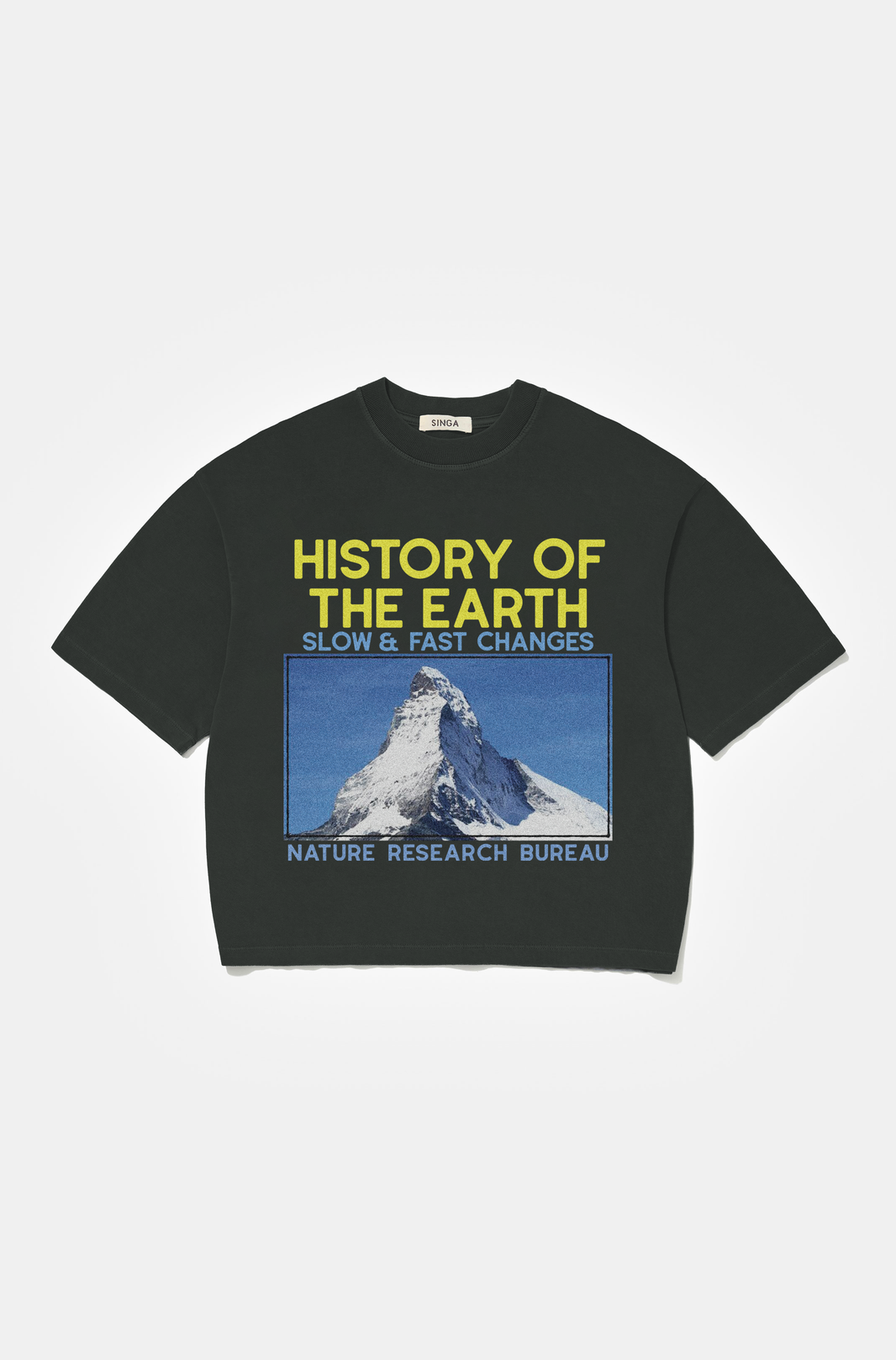 Camiseta Boxy Over History Of Earth