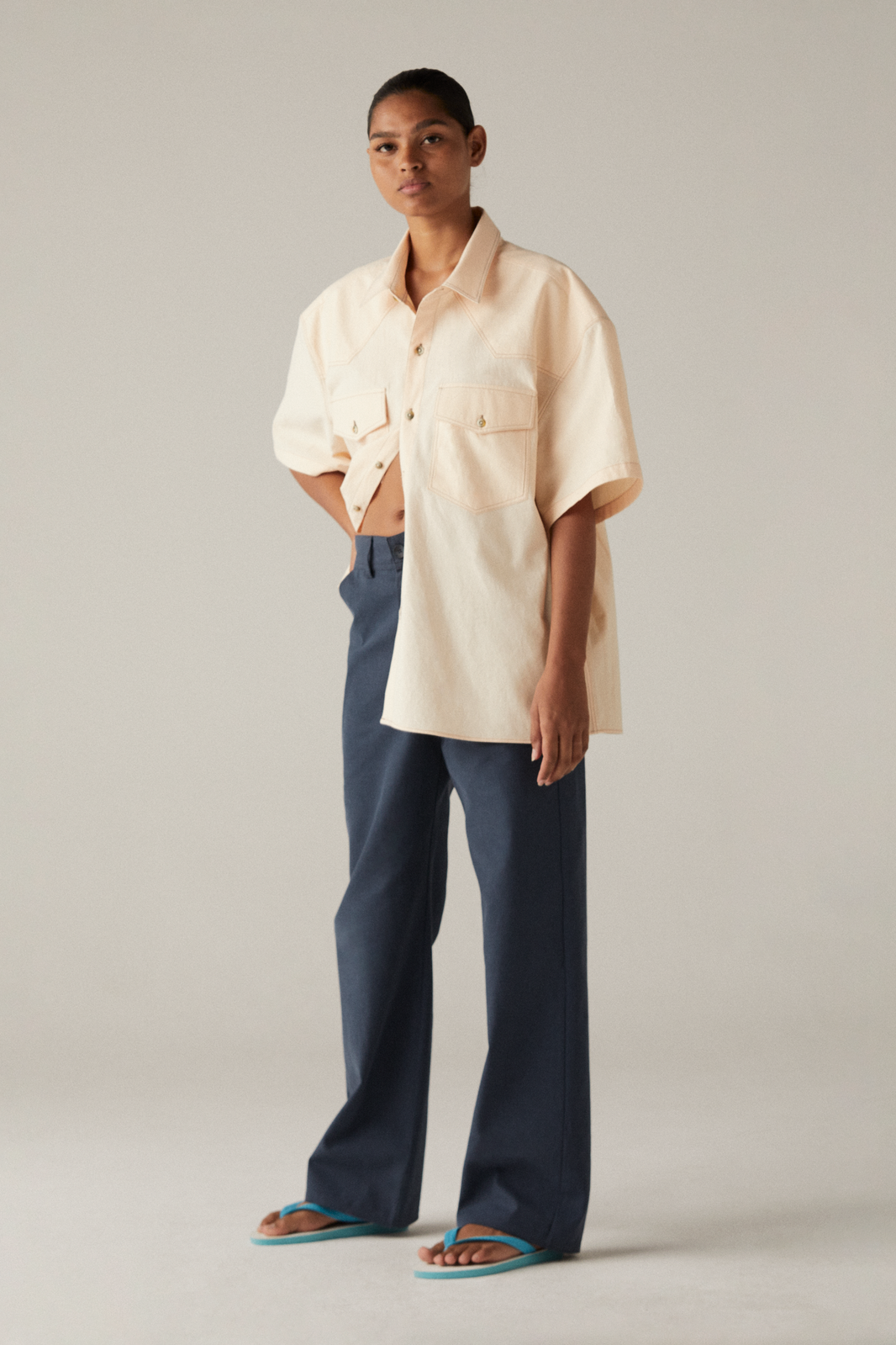 CALÇA CANVAS MARINHO