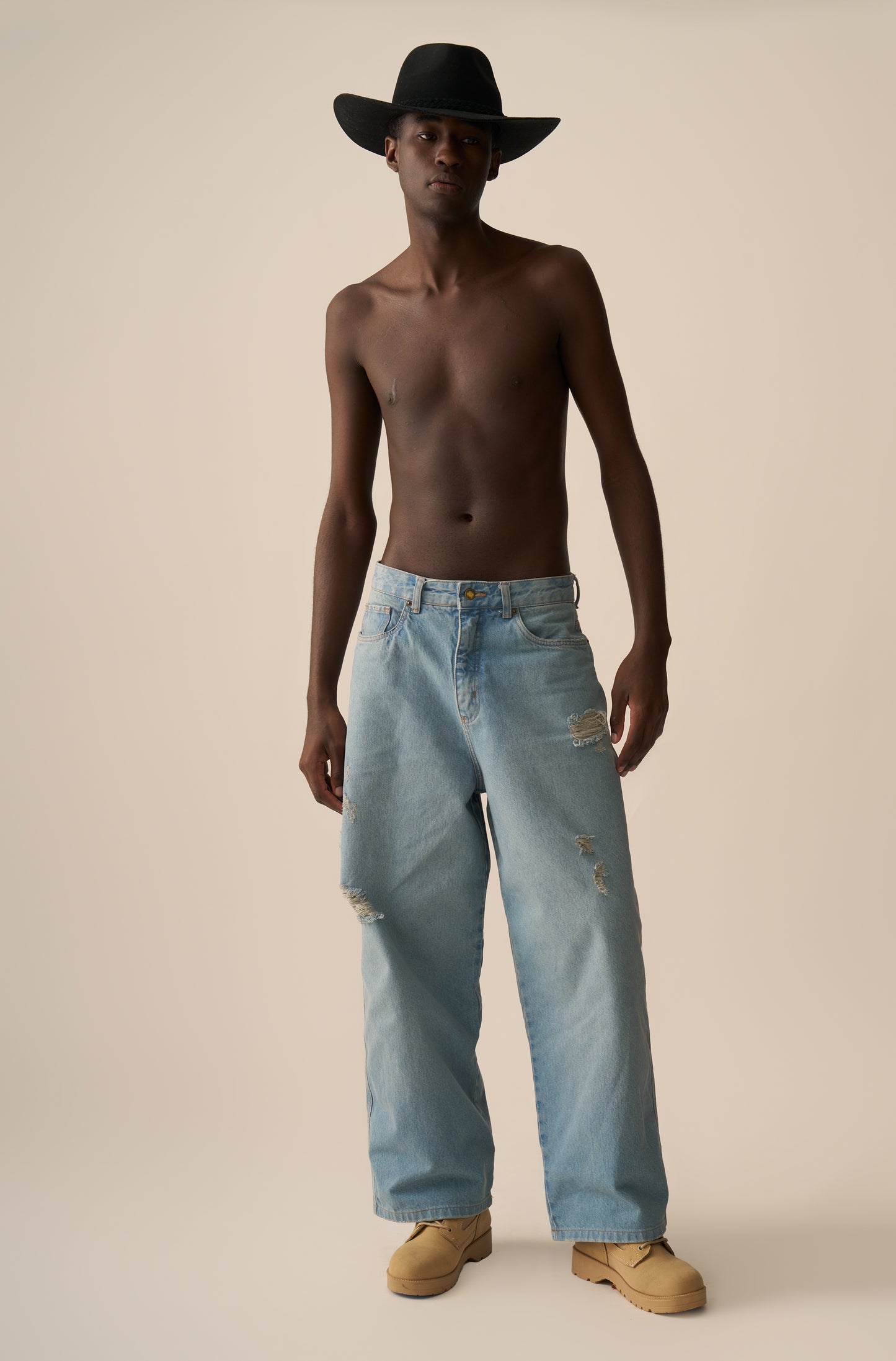 Calça Baggy SINGA x ALLGLORY Delavê