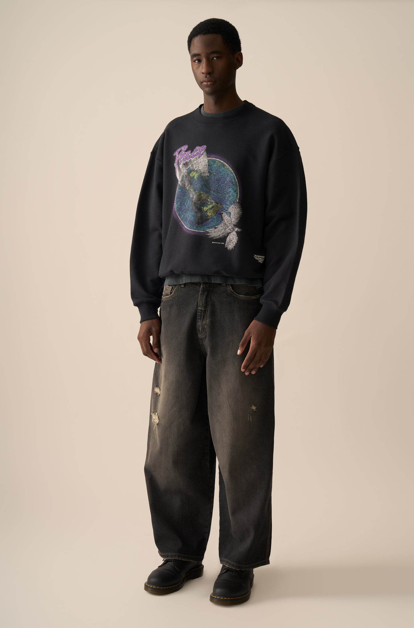 Calça Baggy SINGA x ALLGLORY Preta
