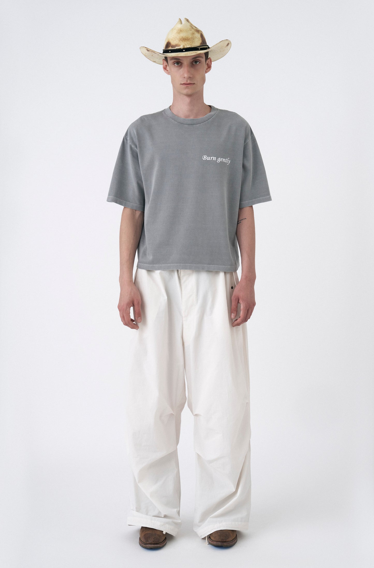 Camiseta Boxy Over Burn Gently