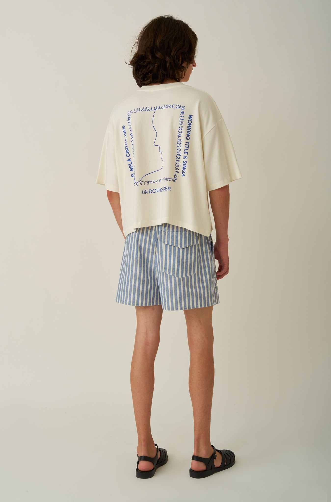 Camiseta Boxy Oversized WT & Singa Off White