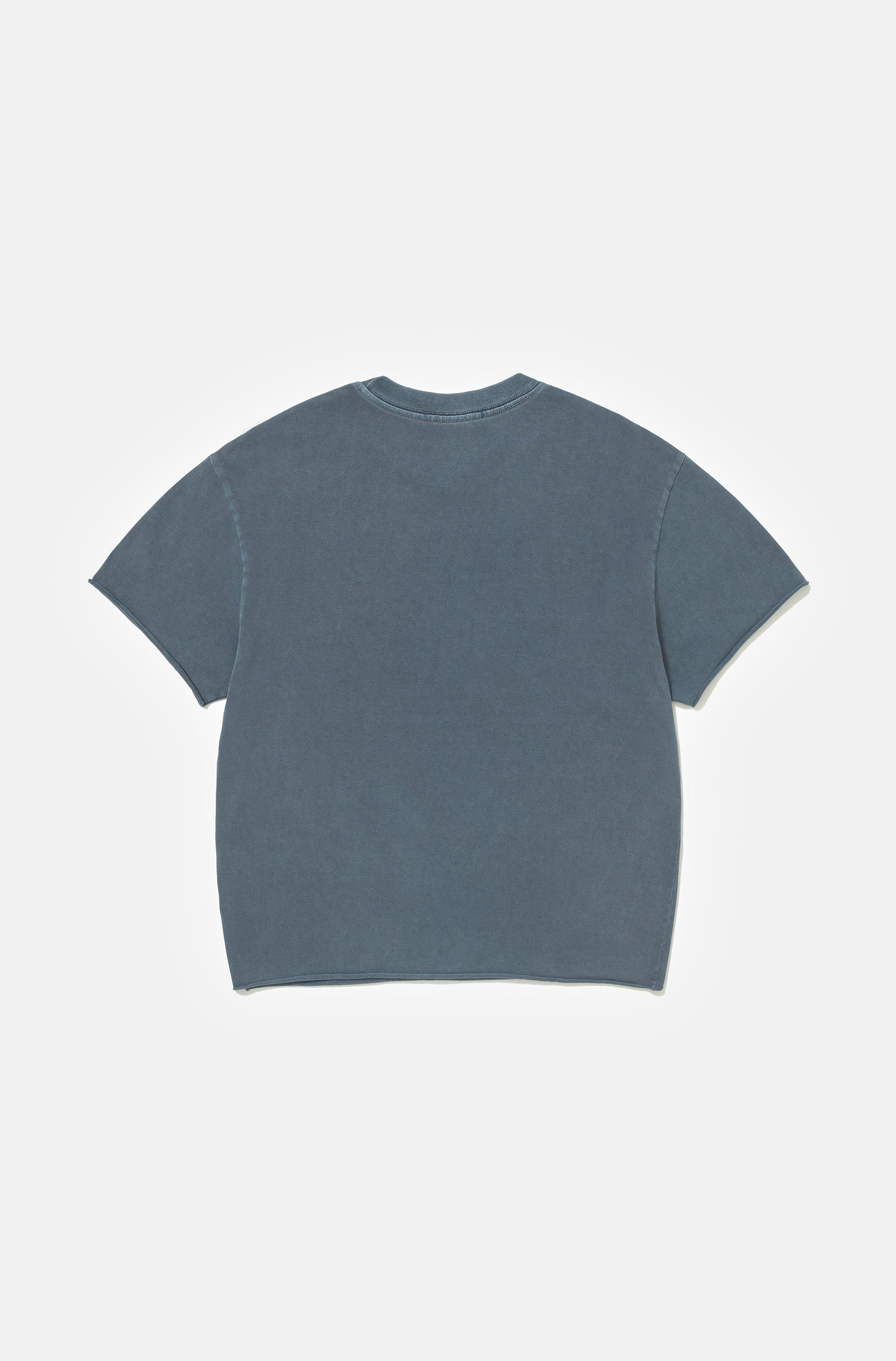 Camiseta Boxy Regular Chakra-Washed™ Indigo Corte a Fio