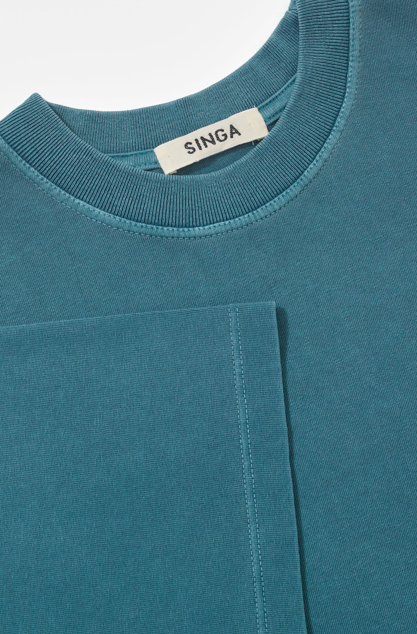 Camiseta Boxy Oversized Mediterrânea