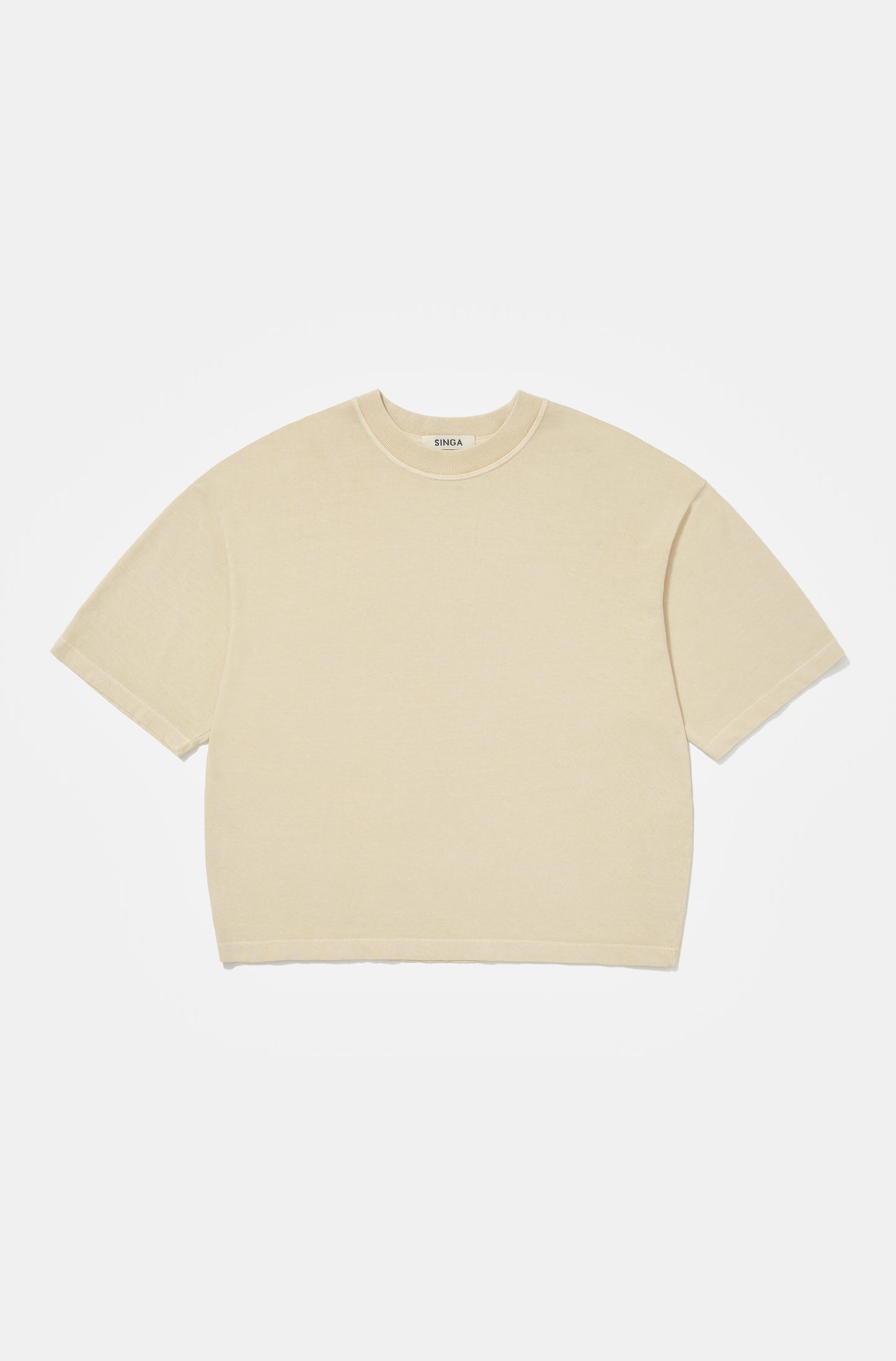 Camiseta Boxy Oversized Marfim