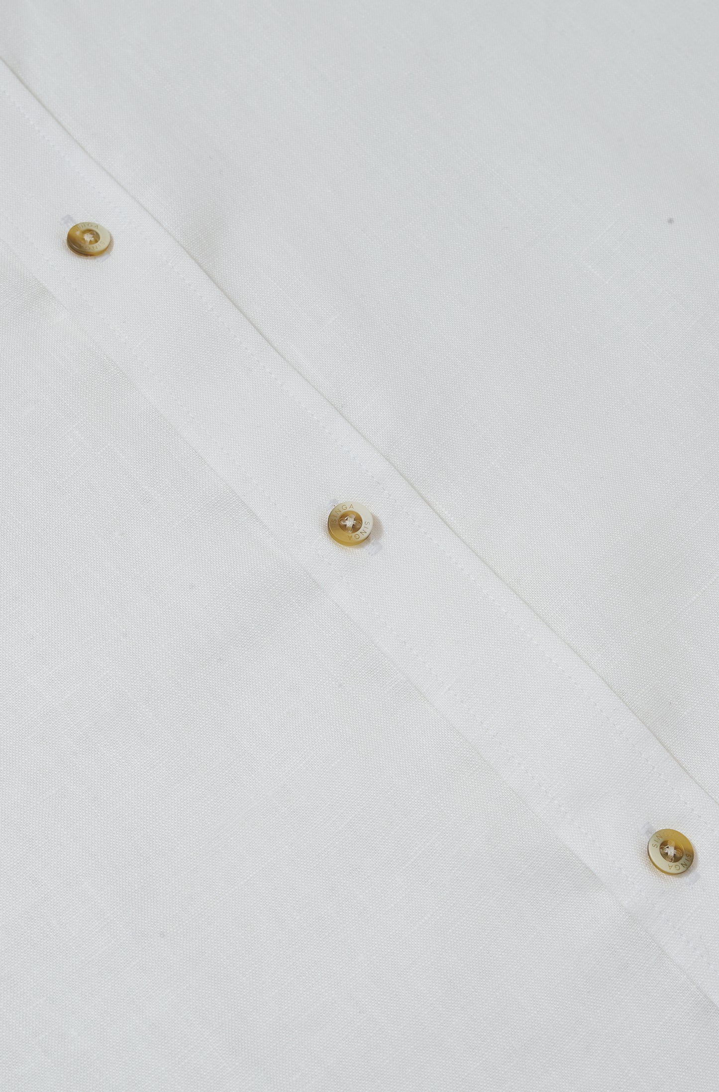CAMISA SINGA LINHO MANGA LONGA OFF WHITE