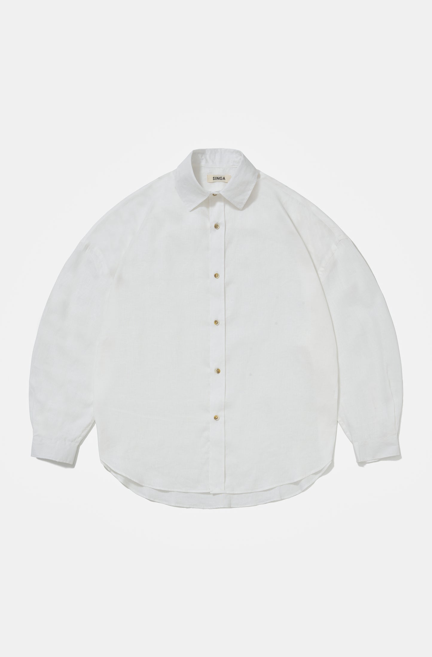 CAMISA SINGA LINHO MANGA LONGA OFF WHITE
