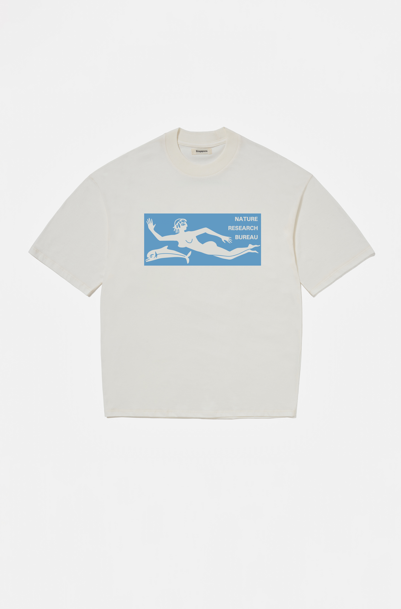 Camiseta Clássica Cousteau Azul Claro