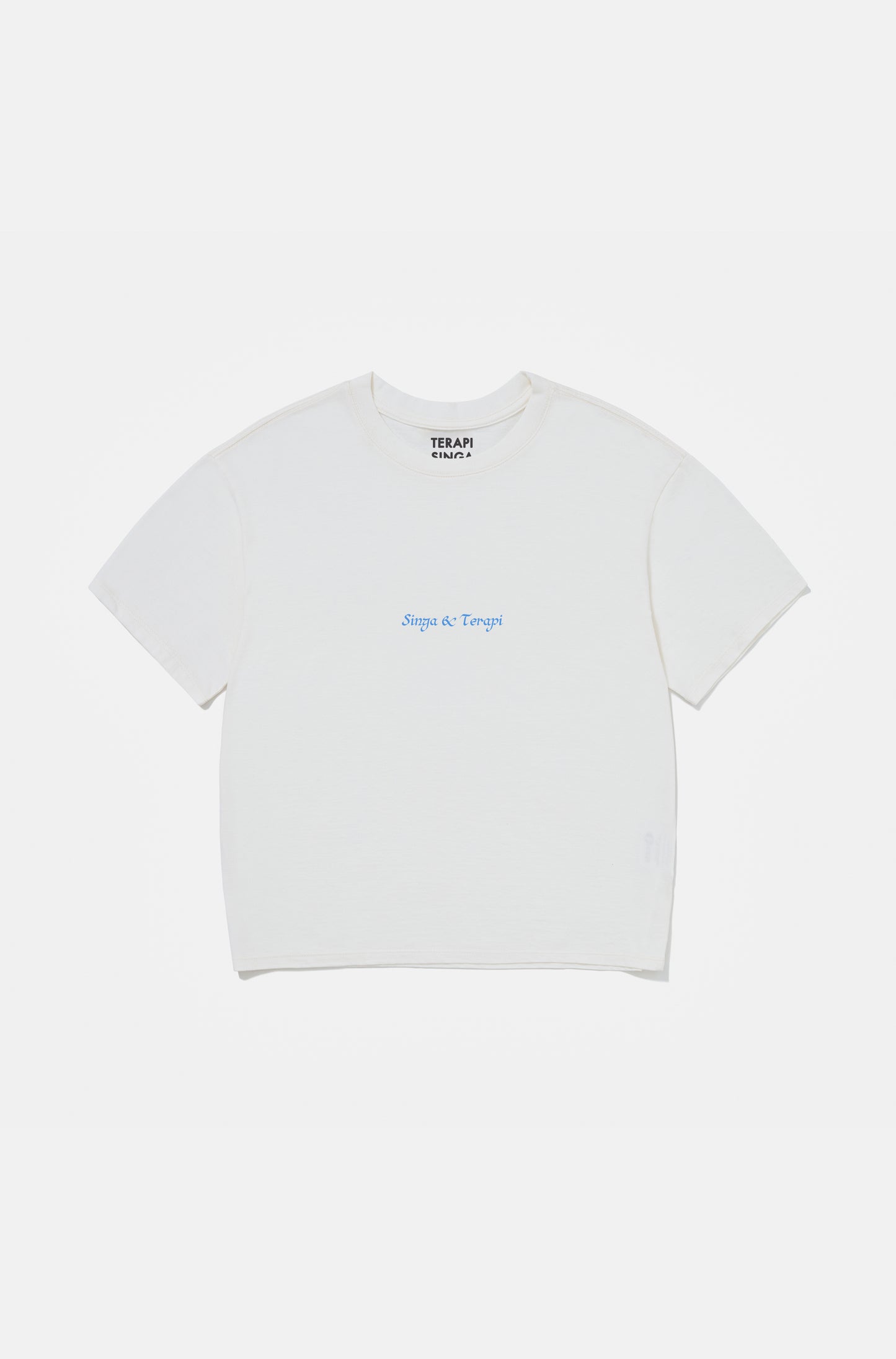 Camiseta Boxy Regular Singa & Terapi Off-white