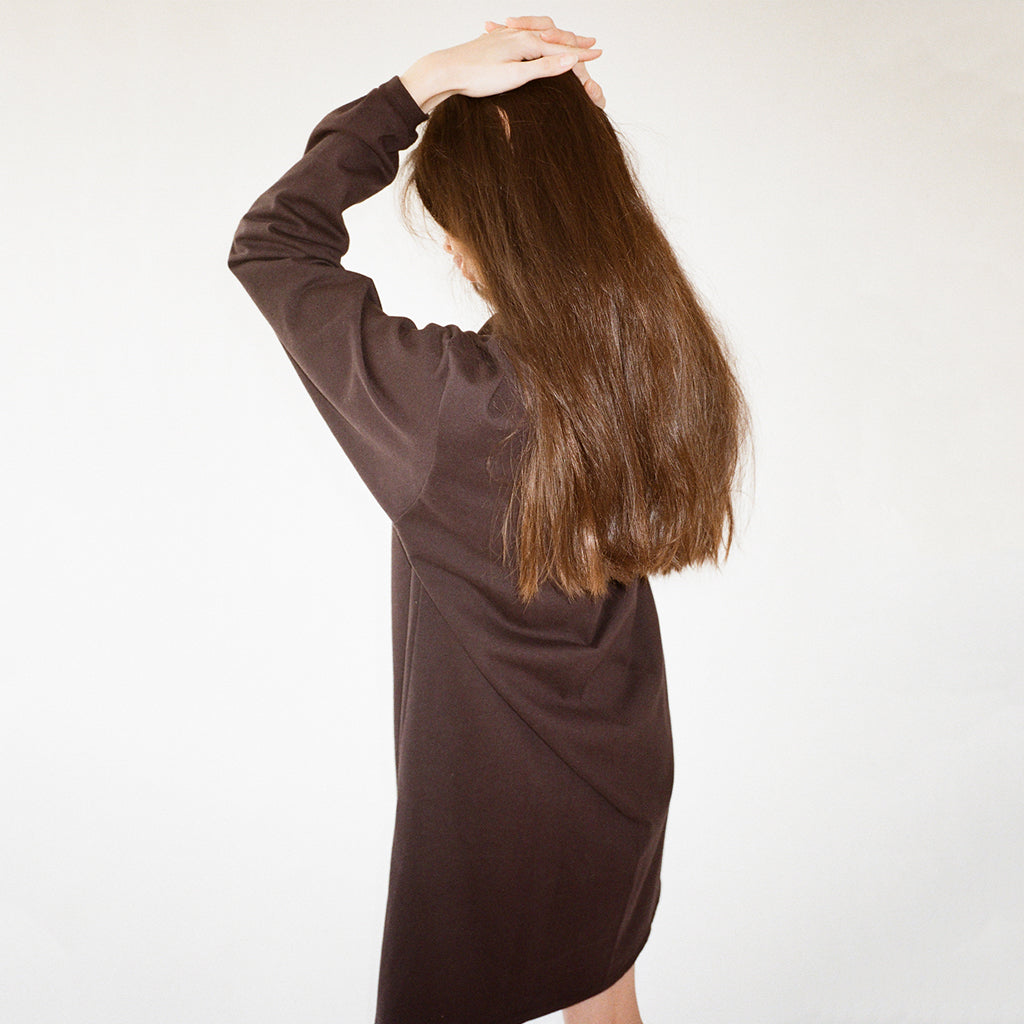 Vestido Gola Alta Preto